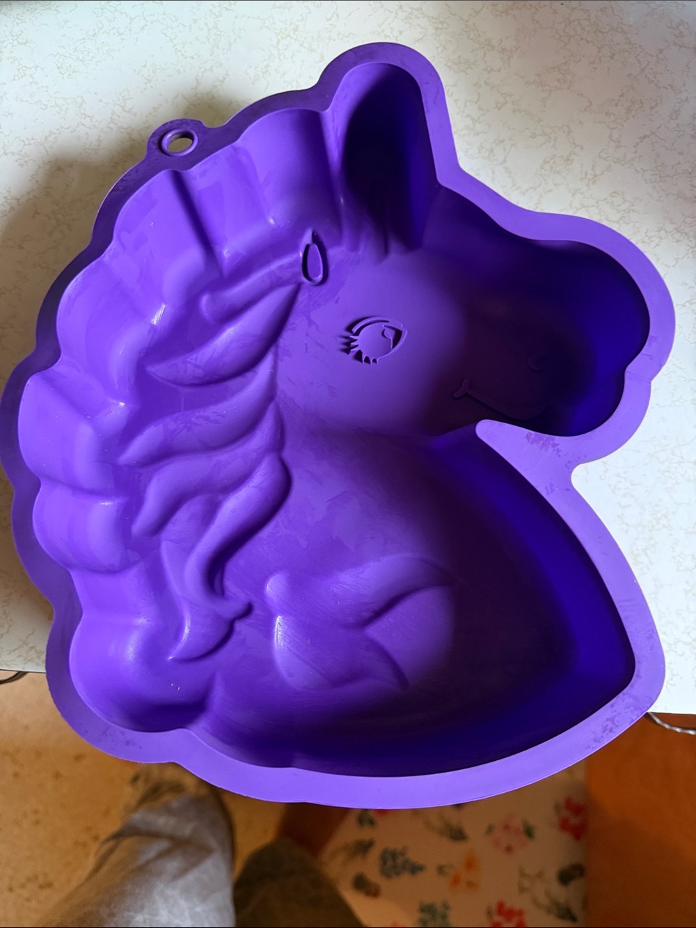 Purple Unicorn Shaped Kids cake Mold